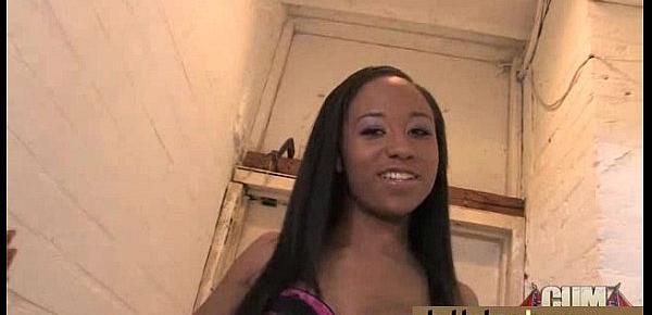  Naughty black wife gang banged by white friends 17